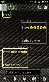 go sms pro carbon fiber theme