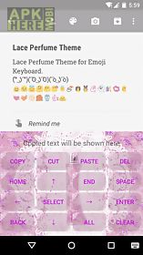 lace perfume emoji keyboard