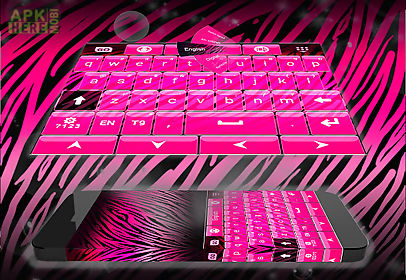 zebra pink keyboard