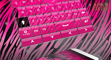 Zebra pink keyboard