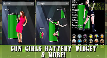 Gun girls battery widget