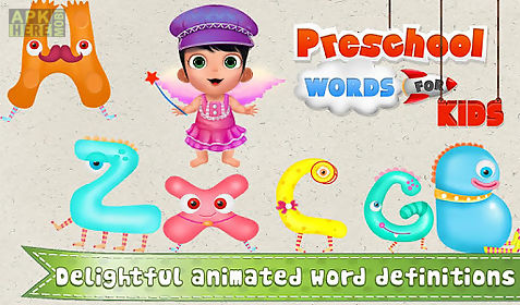 preschool words for kids