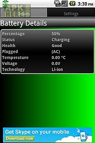 battery details