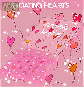 floating hearts keyboard