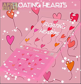 floating hearts keyboard