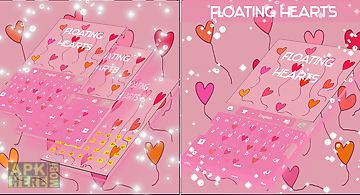Floating hearts keyboard