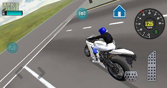 fast motorcycle driver 3d
