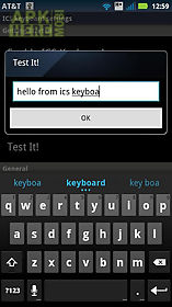 icecream sandwich-ics keyboard