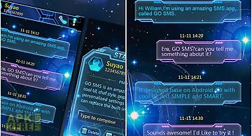 Go sms pro starlight theme