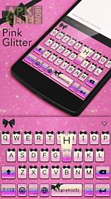 pink glitter theme keyboard