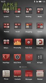 simple and red hola theme