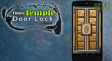 Finger temple door lock prank