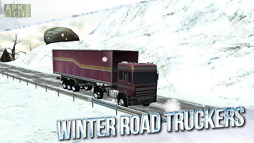 winter road trucker 3d