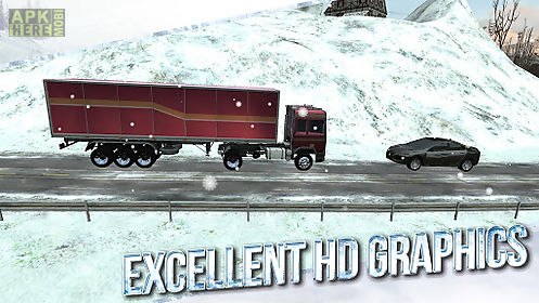 winter road trucker 3d