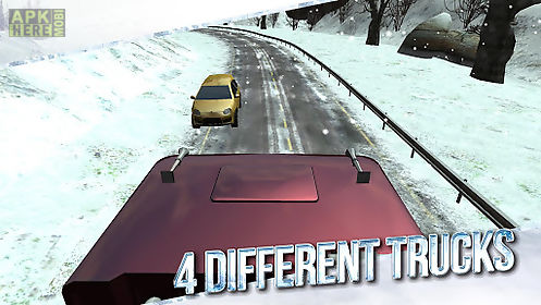 winter road trucker 3d