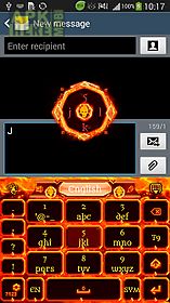 go keyboard fire skull theme