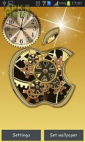 golden apple clock live wallpaper