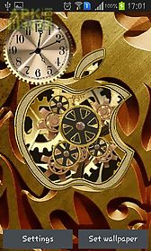 golden apple clock live wallpaper