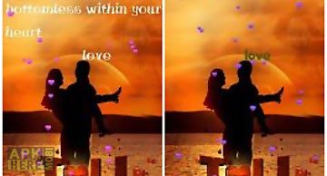 Love at sunset romantic  Live Wa..