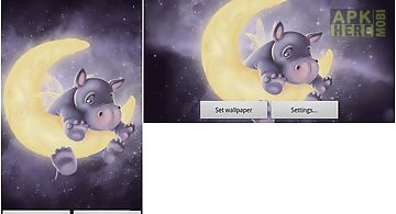 Sleepy hippo  fr Live Wallpaper