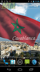 3d morocco flag  live wallpaper