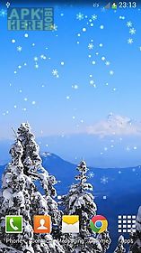 new year: snow live wallpaper