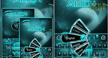 Alien space go keyboard theme
