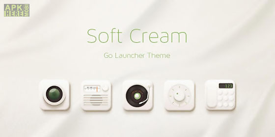 soft cream go launcher theme