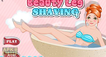Beauty leg shaving - spa salon