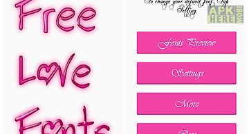 Free love fonts