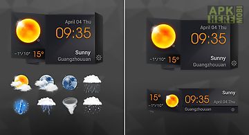 3d clock current weather free
