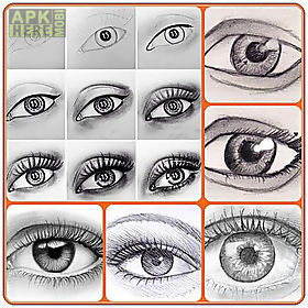 draw eyes - easy steps