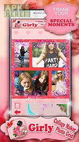 girly collage maker photo grid