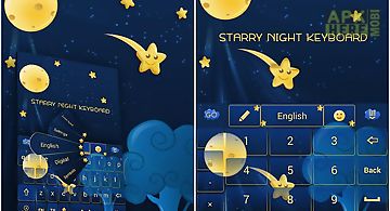 Go keyboard starry night theme